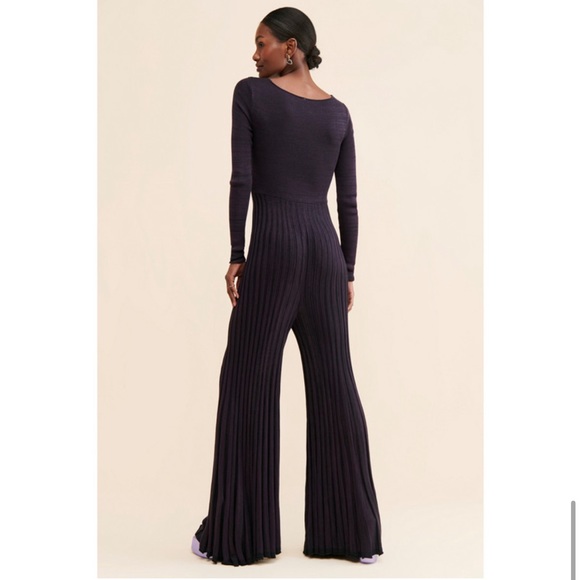 NWOT Free People Lady Luck Purple Jumpsuit - Picture 5 of 8
